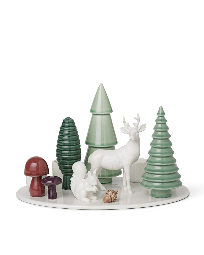 WINTER STORIES WOODLAND ADVENT CANDLESTICK