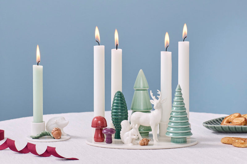 WINTER STORIES WOODLAND ADVENT CANDLESTICK