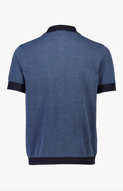 Lindbergh - Knitted polo S/S w. contrast