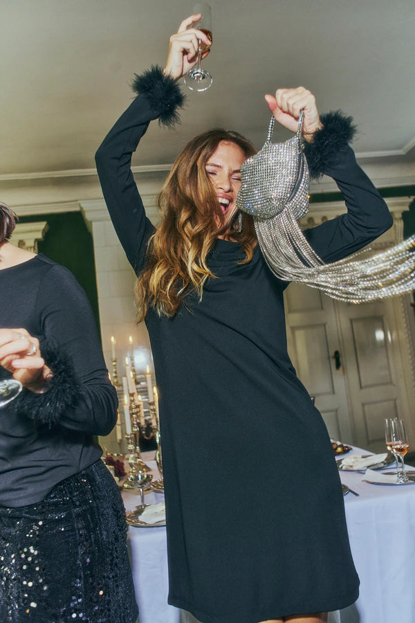 FQElva kjóll svartur