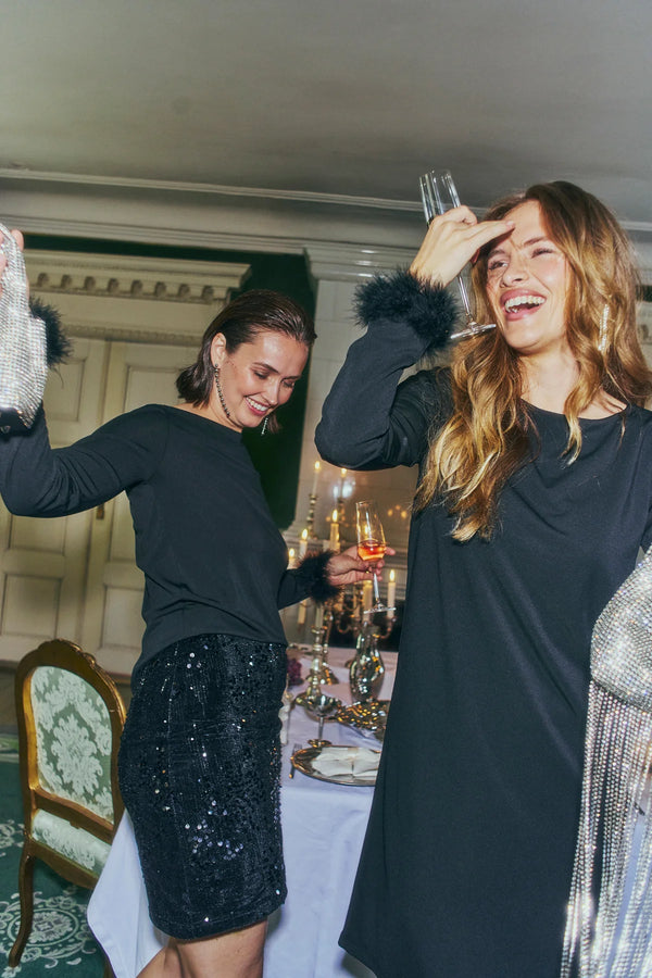 FQElva kjóll svartur