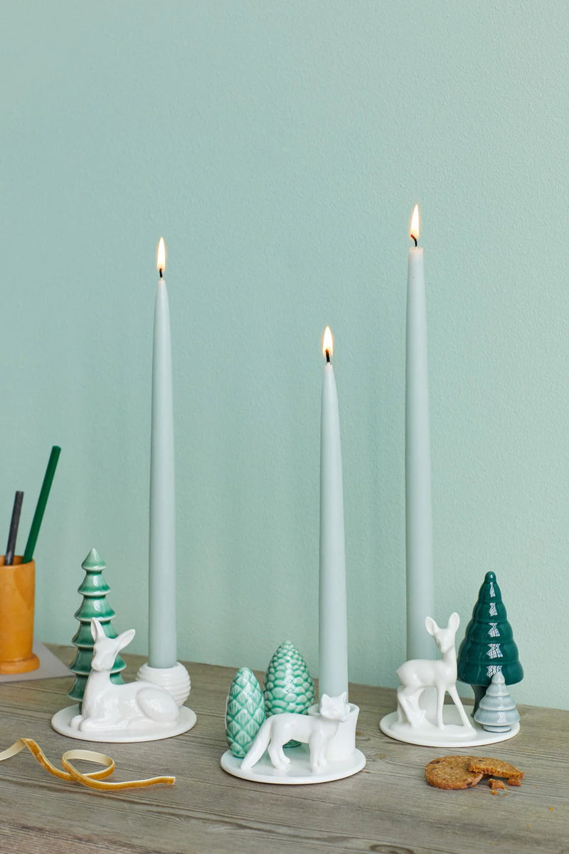 WINTER STORIES WOODLAND ADVENT CANDLESTICK