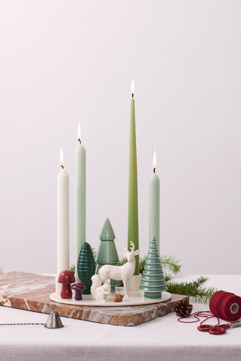 WINTER STORIES WOODLAND ADVENT CANDLESTICK