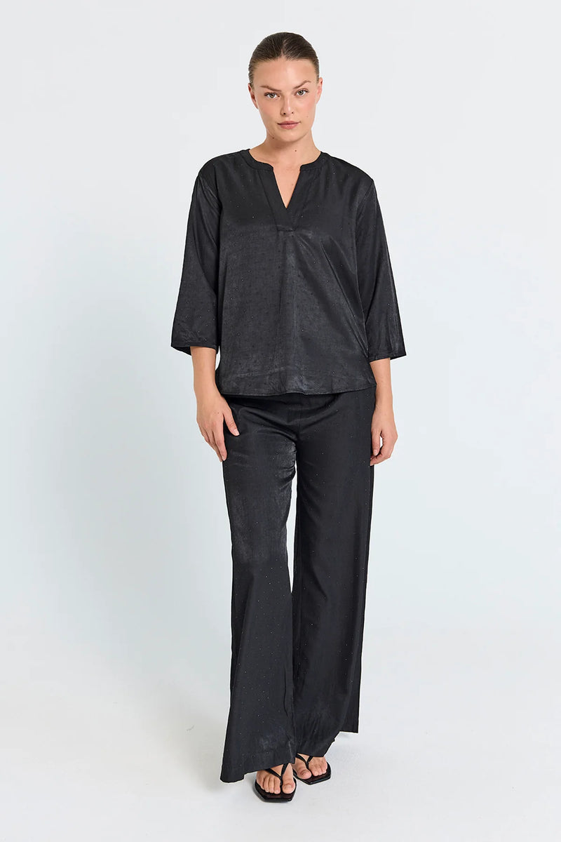 FQHilda-blússa svart