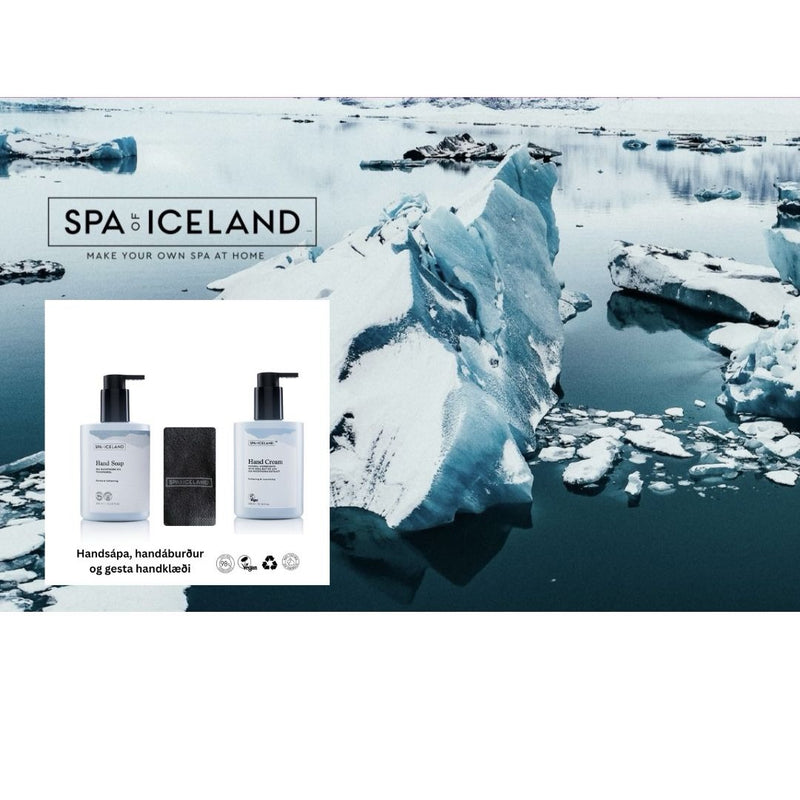 Gjafaaskja Handsápa, handkrem og handklæði