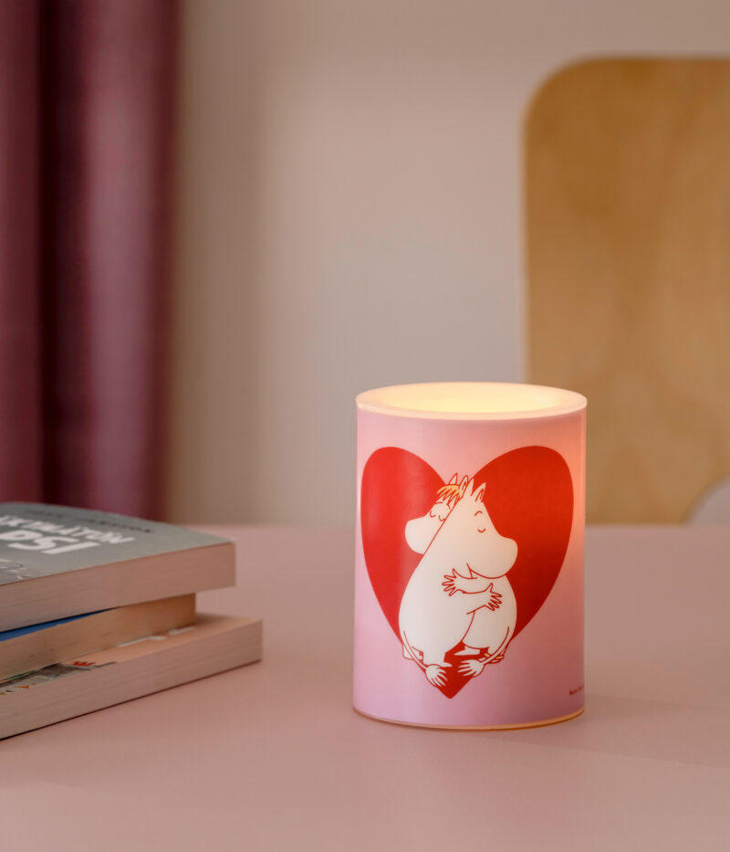 Led Moomin kerti 10cm - Heart