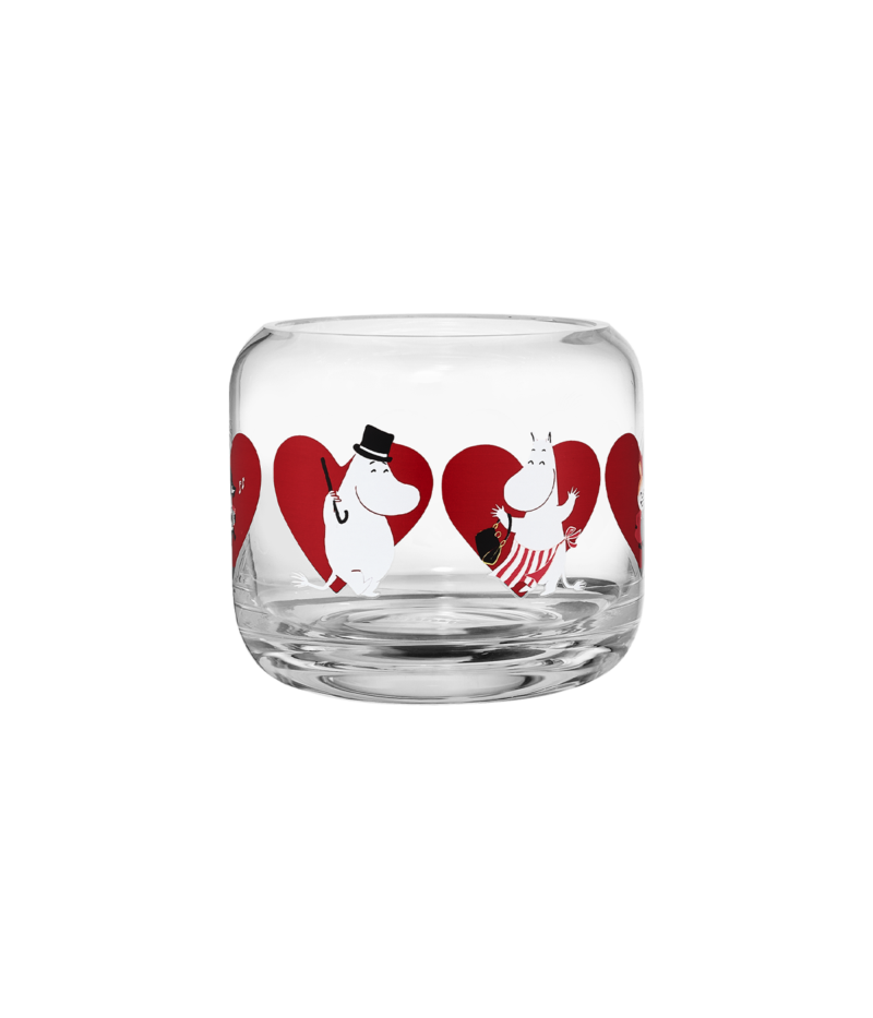 Gler kertastjaki 8cm - Heart