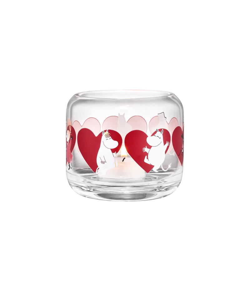 Gler kertastjaki 8cm - Heart