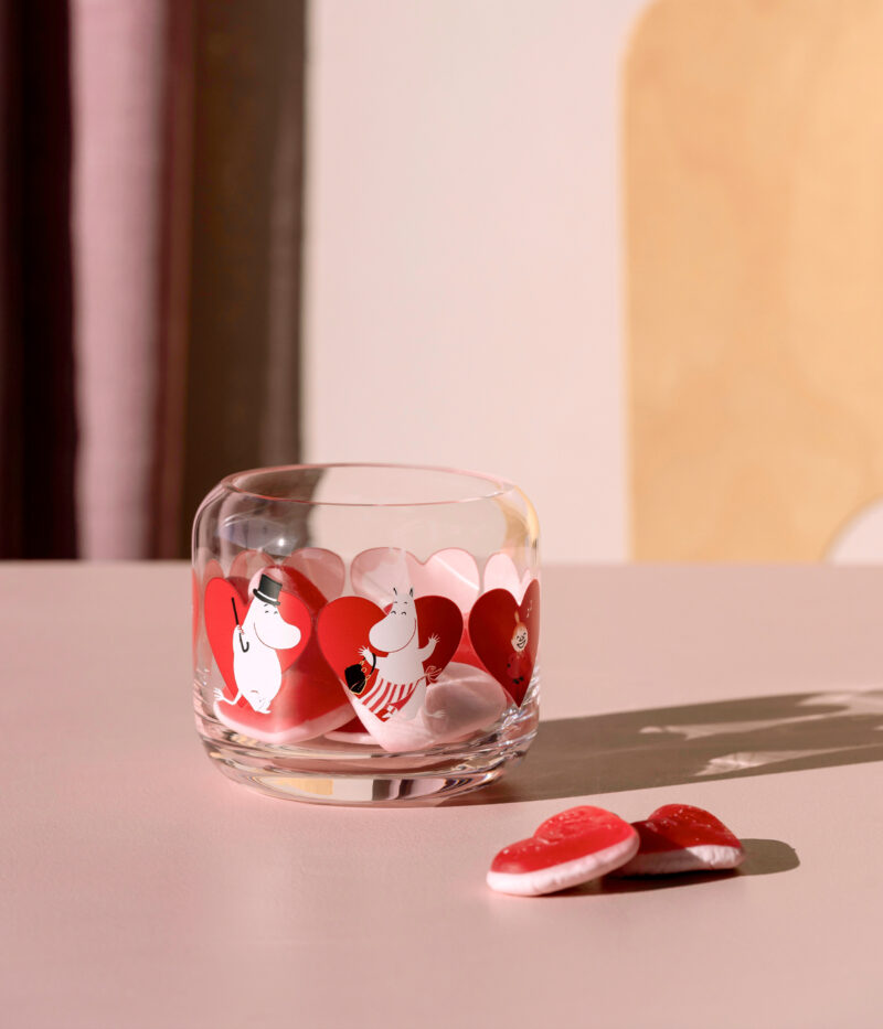 Gler kertastjaki 8cm - Heart
