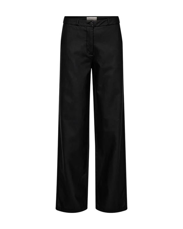 Solvej pleður buxur svartar