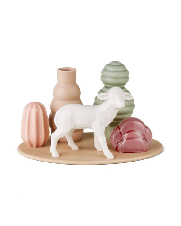 Sweet Stories, LAMB VASE - DUSTY ROSE