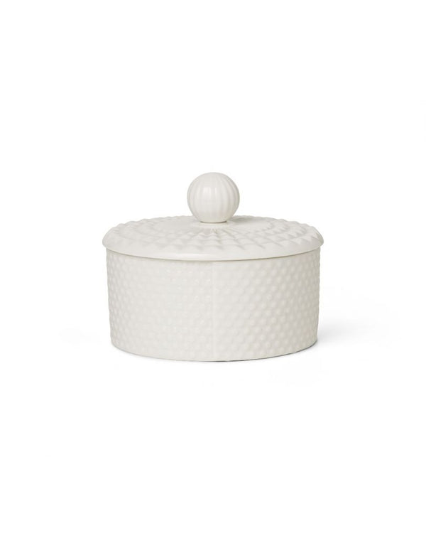 Pipanella, LID JAR LOW DOT - WHITE